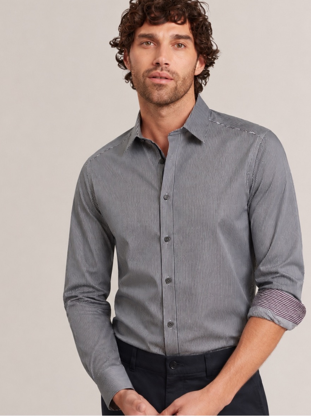 TED BAKER Shirt London Men’s Button-Up Collared Size 5 large office work
